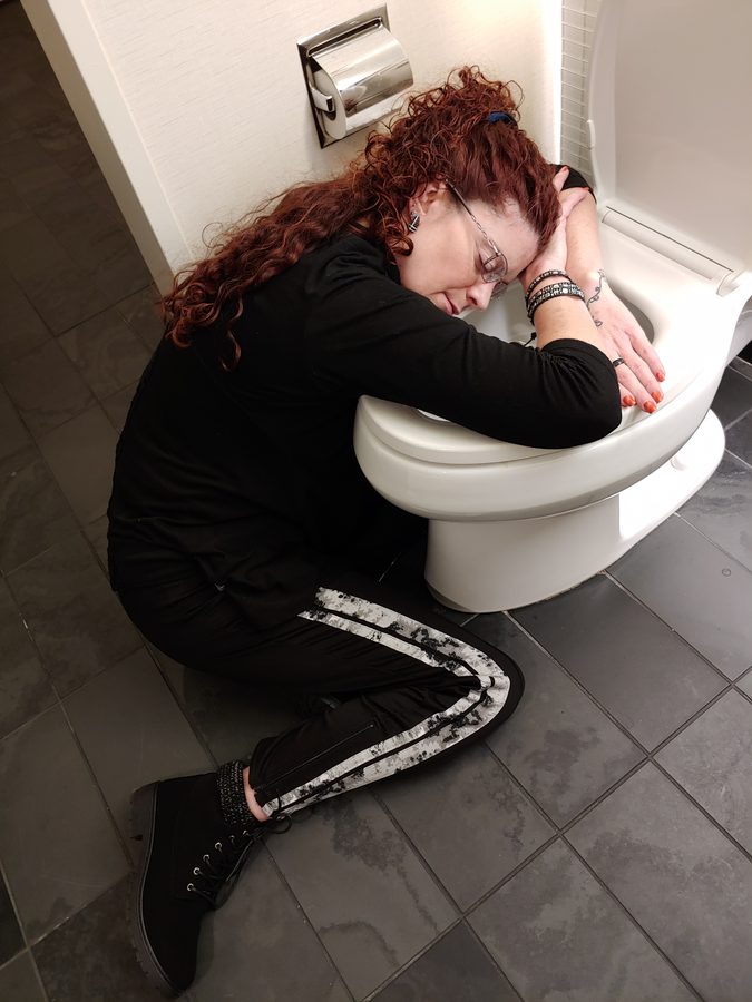 The infamous toilet moment
