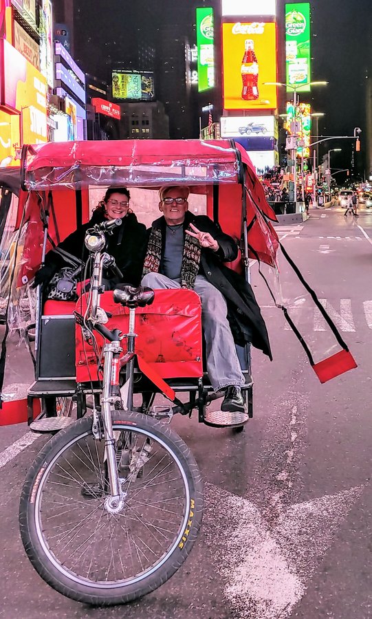 The legendary $100 pedicab ride through Times Square